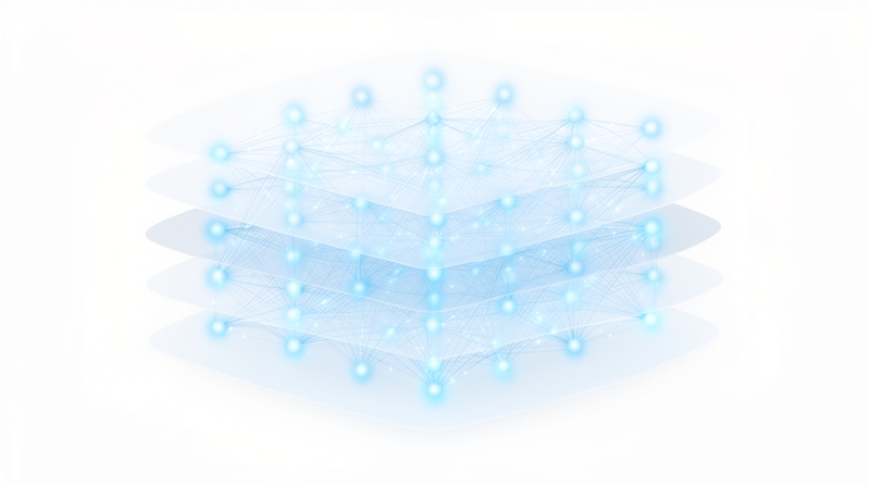 Neural network visualization showing how deep learning processes image data